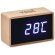 Reloj despertador y temperatura Miri Clock Madera detalle 6