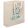 Bolsa algodón asas cortas reciclado 380 g/m2 Gave Beige detalle 3