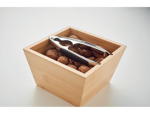 Bol para nueces incluye cascanueces de madera Nuez Madera detalle 6