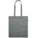Bolsa de la compra 100% algodón asas largas 140 g/m2 Gris oscuro detalle 6