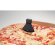 Cortador de pizza de madera forma de hacha Negro detalle 4