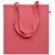 Bolsa asas largas algodón reciclado pre-consumo 140 g/m2 Zoco Colour Rojo