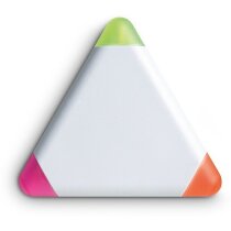 Marcador triangular con colores blanco barato