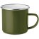 Taza de metal esmaltado 350 ml Plateado Verde