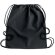 Mochila saco personalizada algodón orgánico Yuki Colour Negro detalle 2