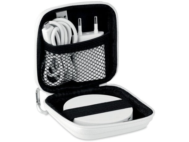 Set de cargador inalámbrico en estuche de regalo Wireless Plato Set Blanco detalle 5