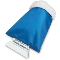 Rascador de hielo con manopla para el frío grabada azul Rascador de hielo con manopla para el frío grabada azul