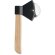 Cortador de pizza de madera forma de hacha Negro detalle 1