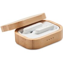 Auriculares Jazz Bamboo TWS con estuche bambú