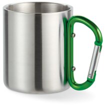 Vaso de doble pared con asa mosquetón negra Vaso de doble pared con asa mosquetón negra