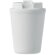 Vasos de plástico con tapa de pp reciclado 300ml Tridus Blanco detalle 5