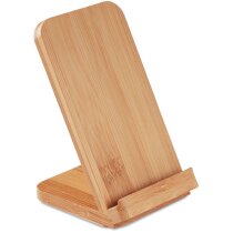 Cargador inalámbrico bambú natural Wirestand