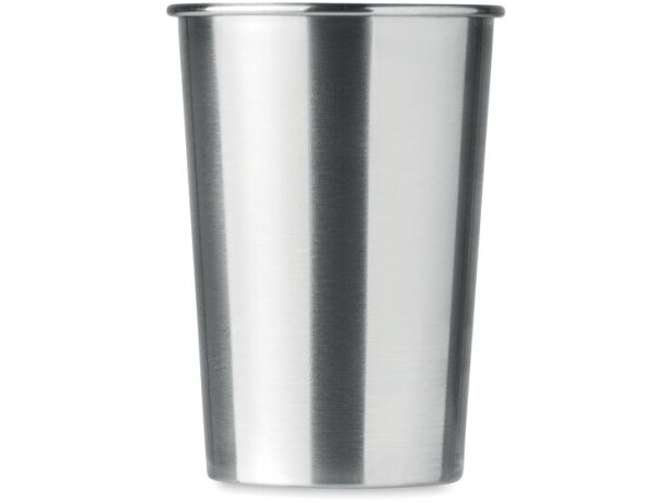 Vaso acero inoxidable 350ml Bongo Plateado mate detalle 1