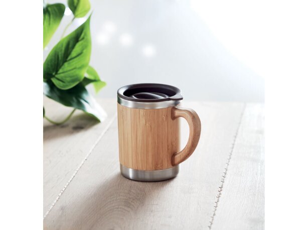 Vaso de acero inoxidable 300ml Mokka Madera detalle 3