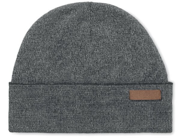 Gorro Tuzo acrílico reflectante unisex seguridad visibilidad Negro detalle 3