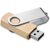 USB bambú 16GB ecológico con impresión colorida Techmate
