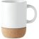 Tazas impresas cerámica y con base de corcho