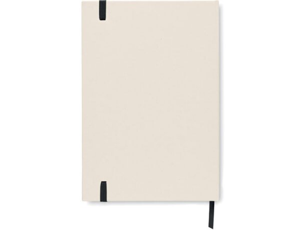 Libreta ecológica personalizada Mito Note tapa dura cartón reciclado Negro detalle 1