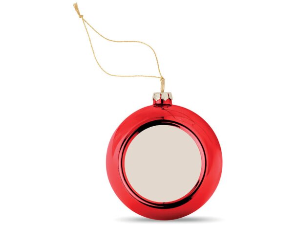 Bola navideña en PP brillante personalizados Dorado detalle 7