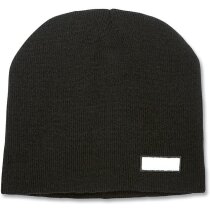 Gorro acrílico con doble forro personalizado negro Gorro acrílico con doble forro personalizado negro