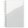 Libretas con anillas con hojas a rayas rPET Anotate Blanco
