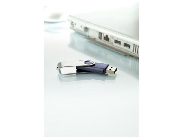 Flash drive 4GB económico y personalizado Techmate azul