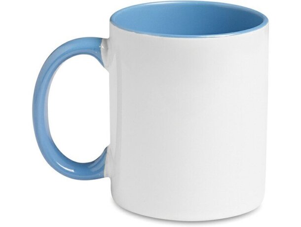 Taza de cerámica especial sublimación con asa de color con logo