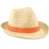 Sombrero De Paja Naranja detalle 2
