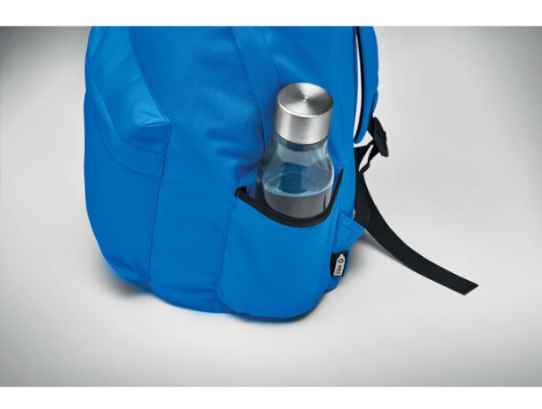 Mochila infantil rPET 600D Bapal+ Azul real detalle 16