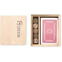 Set De Cartas Y Dados En Caja