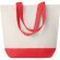Bolsas de compra personalizadas algodón canvas Kleuren Bag Rojo