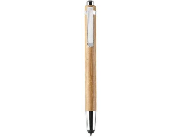 Bolígrafo de bambú con puntero suave madera