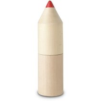 Caja con forma de lápiz con lápices personalizada madera Caja con forma de lápiz con lápices personalizada madera
