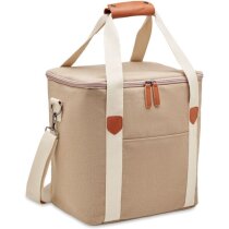 Bolsa térmica de canvas lavado con cinta bandolera