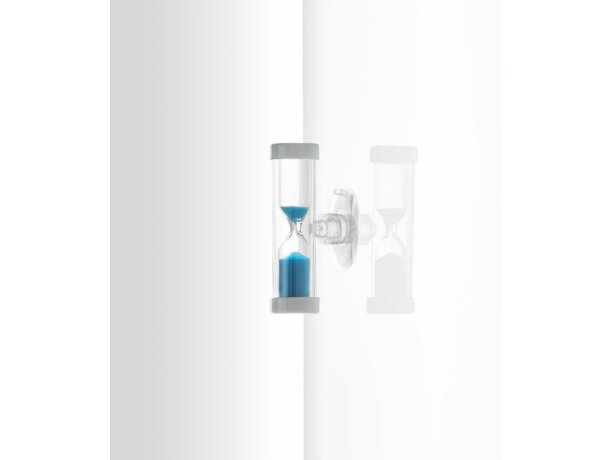 Reloj con logo de arena con ventosa para ducha Quickshower Azul detalle 2