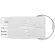 Etiqueta maletas con correa de aluminio Fly Tag Plateado mate