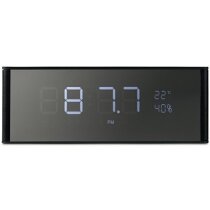 Altavoz con estación meteorológica personalizado negro Altavoz con estación meteorológica personalizado negro
