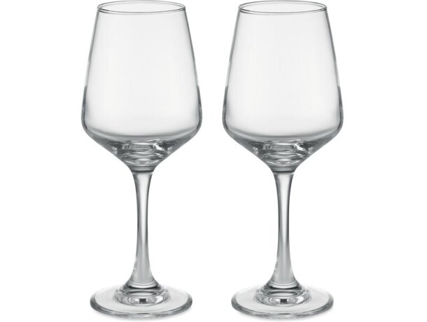 Set 2 copas vino cristal Cheers 400 ml talle alto elegantes Violeta detalle 5