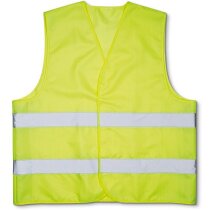 Chaleco de seguridad con bandas reflectantes personalizado amarillo