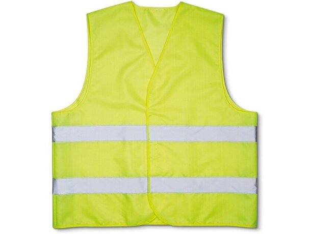 Chaleco de seguridad con bandas reflectantes amarillo personalizado