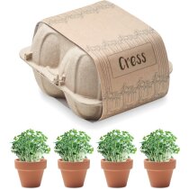 Kit de cultivo en huevera Cress