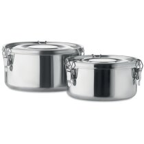 Set fiambreras de acero inox. Elles