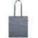 Bolsa de la compra 100% algodón asas largas 140 g/m2 Azul detalle 1