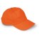 Gorra básica fabricada en algodón liso naranja