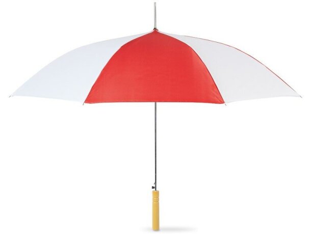 Paraguas con paneles bicolor personalizado rojo Paraguas con paneles bicolor personalizado rojo
