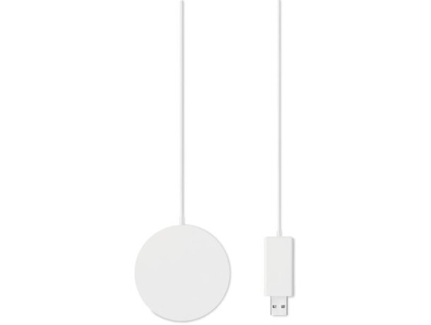 Cargador ultradelgado redondo Thinny Wireless Blanco detalle 4