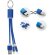 Set De Cables Azul real