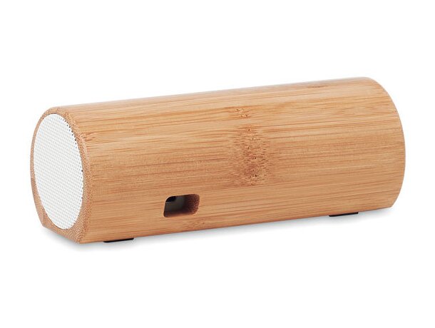 Altavoz bambú inalámbrico 2x5W Speakbox Madera detalle 1