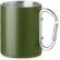 Taza térmica Trumba acero inoxidable doble pared mosquetón 300ml Verde oscuro