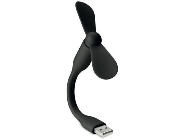 Ventilador portátil para puerto usb personalizado barato negro